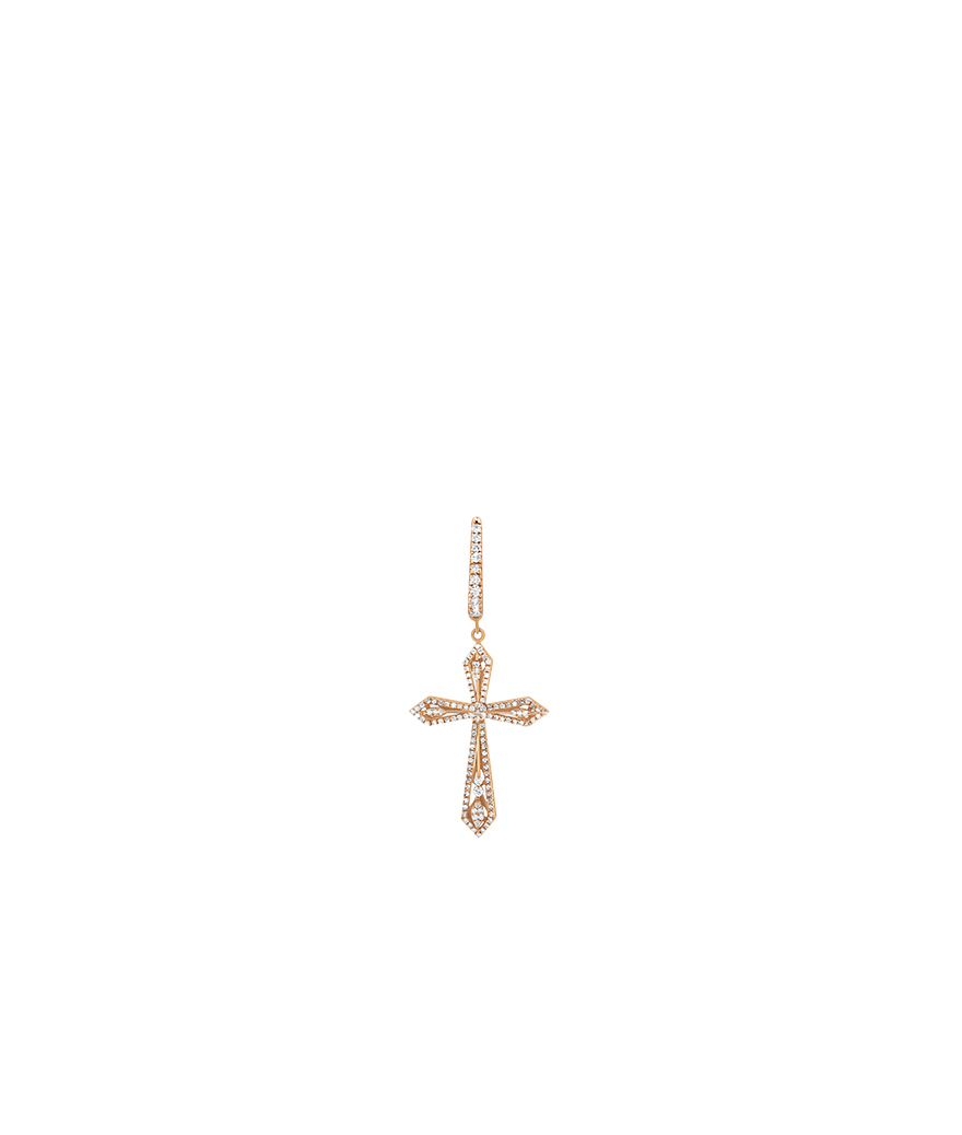 Mono Boucle Maria Battaglia Universu Anghjula or rose diamants