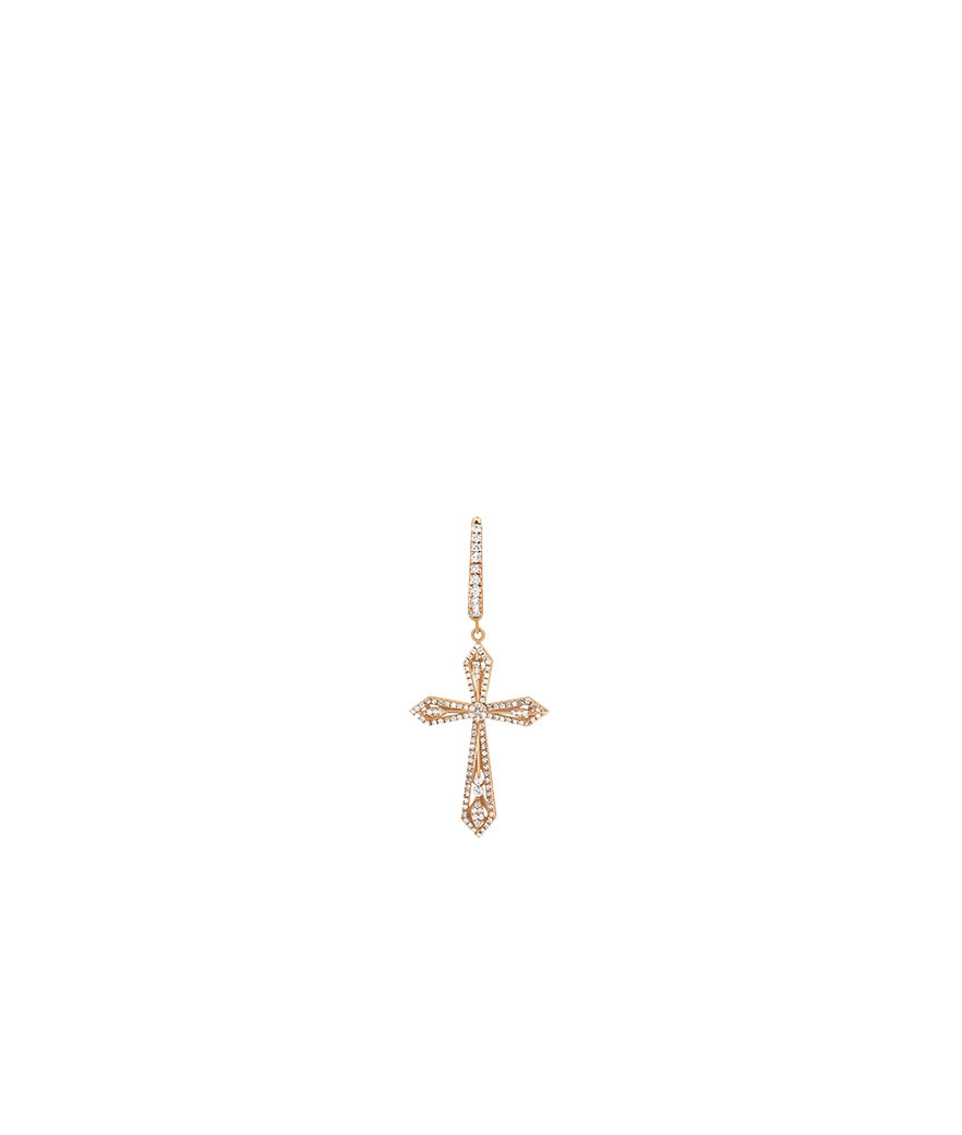 Mono Boucle Maria Battaglia Universu Anghjula or rose diamants