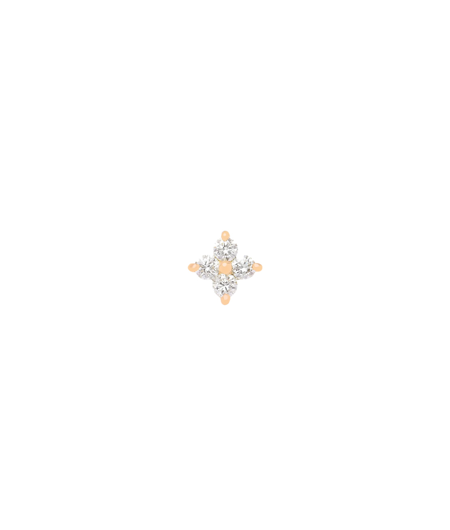 Piercing Djula Small Fleur or rose diamants