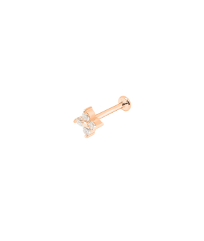 Piercing Djula Small Fleur or rose diamants