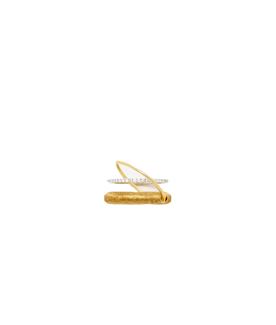 Bague Un Deux Trois PM Yvonne Léon or jaune diamants