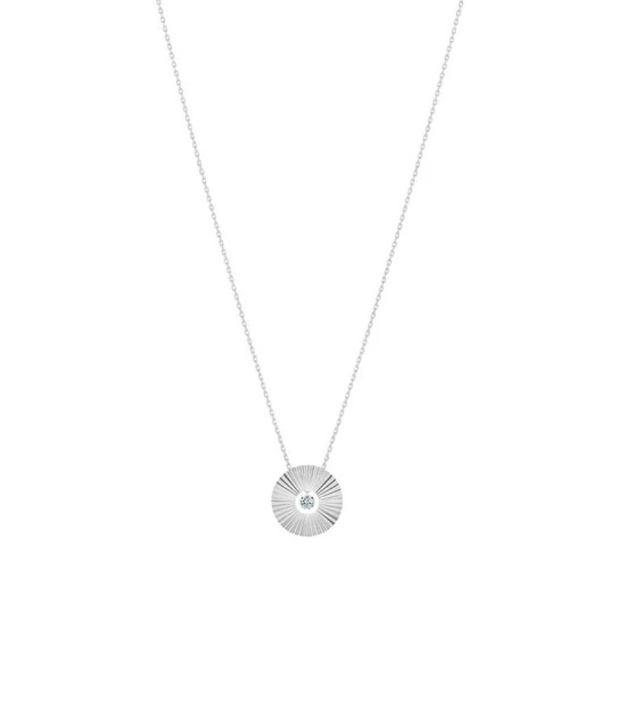 La Brune et La Blonde Mini Lune or blanc diamant