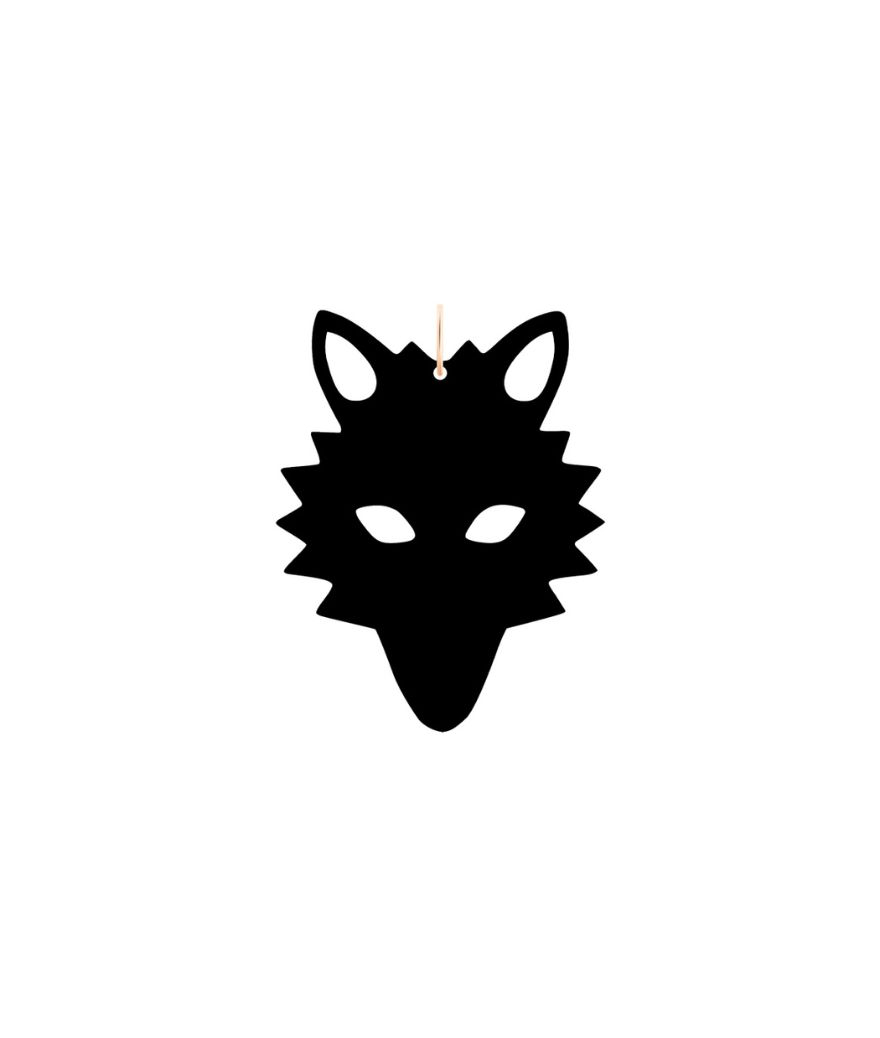 Pendentif Ginette NY Charm Jumbo Onyx Wolf