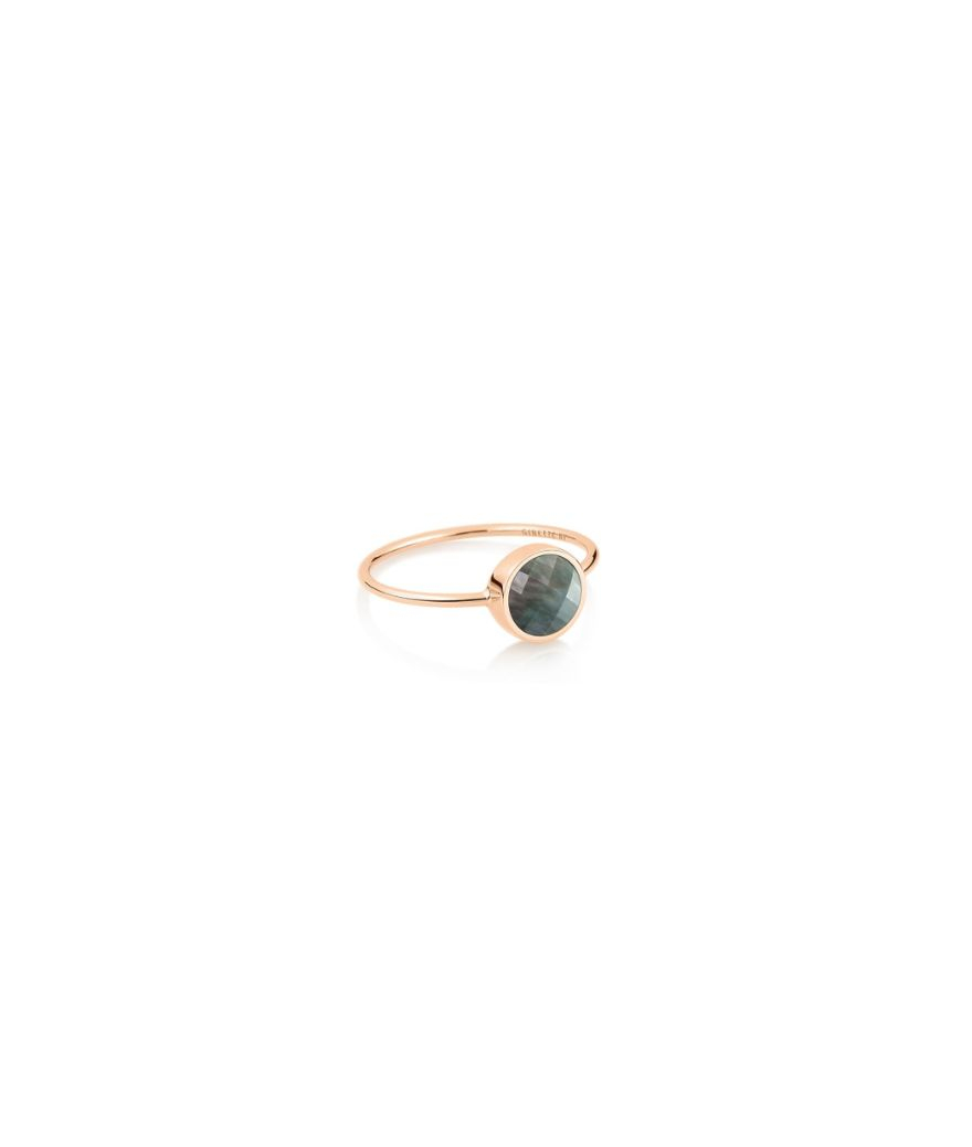 Bague Ginette NY Mini Ever Pixie or rose nacre noire