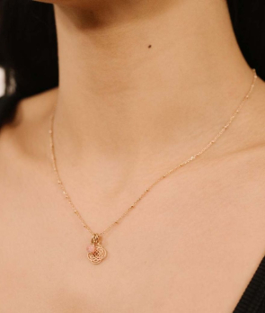 Pendentif Ginette NY Charms Mini Purity or rose