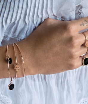 Bracelet Ginette NY Wolf or rose taille S