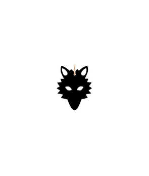 Pendentif Ginette NY Charm Wolf onyx