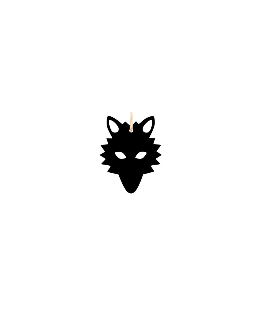 Pendentif Ginette NY Charm Wolf onyx