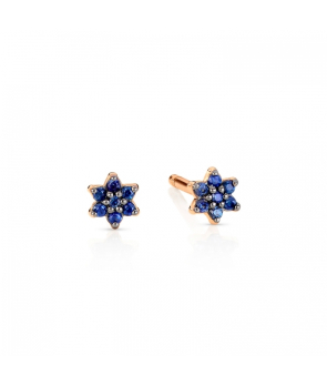 Boucles d'oreilles Ginette NY mini saphire Star