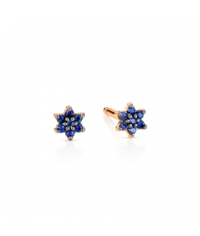 Boucles d'oreilles Ginette NY mini saphire Star