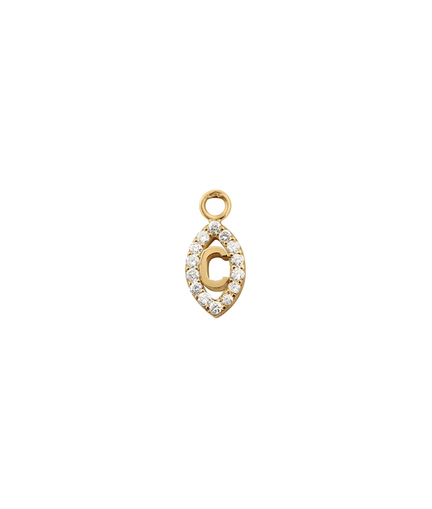 Pendentif Iris "C" Diamant