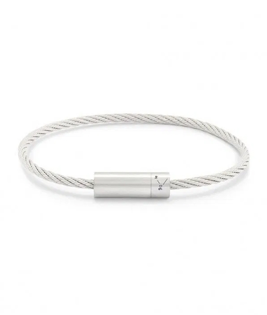 Bracelet Le Gramme Câble 9 Grammes argent lisse brossé