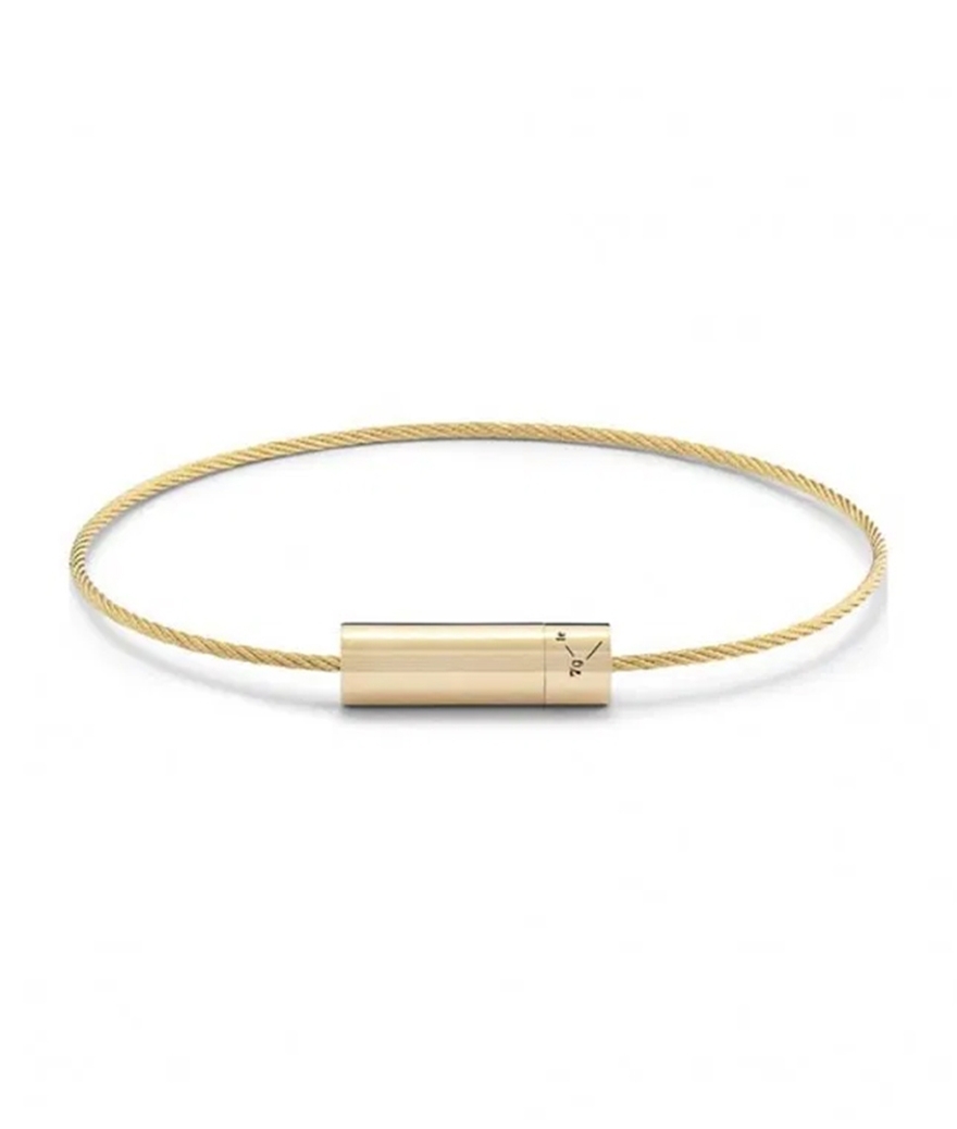 Bracelet Le Gramme Câble 7 Grammes or jaune lisse poli
