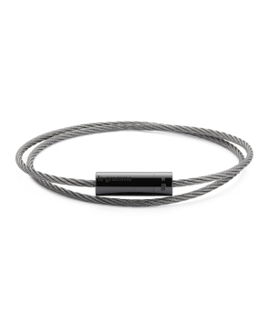 Bracelet Le Gramme Câble double tour 9 Grammes céramique lisse poli