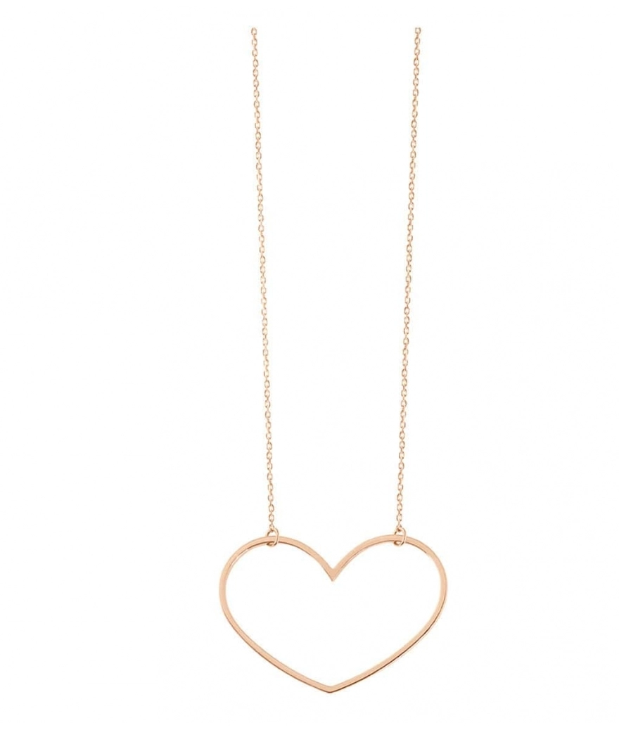 Collier Vanrycke Angie coeur M or rose