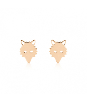 Boucles d'oreilles Ginette NY Wolf or rose