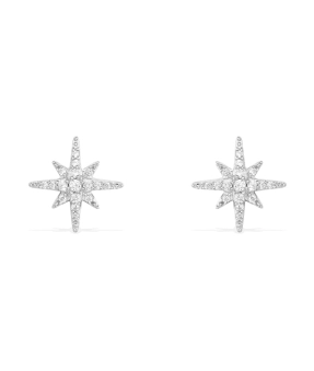 Boucles d'oreilles APM Monaco Météorites argent