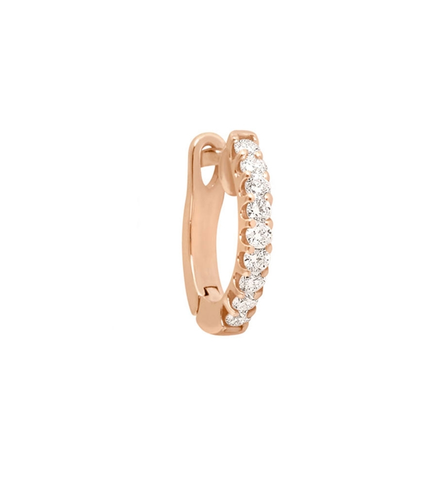 APP Solide 10k Or Simple Percé Boucles Oreilles Avec App 0.2 Carat Citrine 0.4 G 
