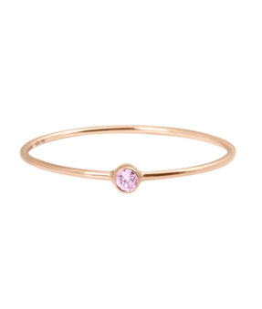 Bague One Capsule or rose saphir rose