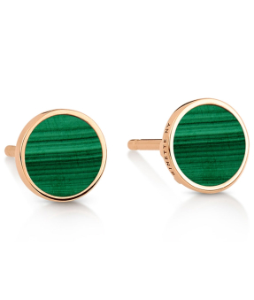 Boucles d’oreilles Ginette NY Disc Ever malachite