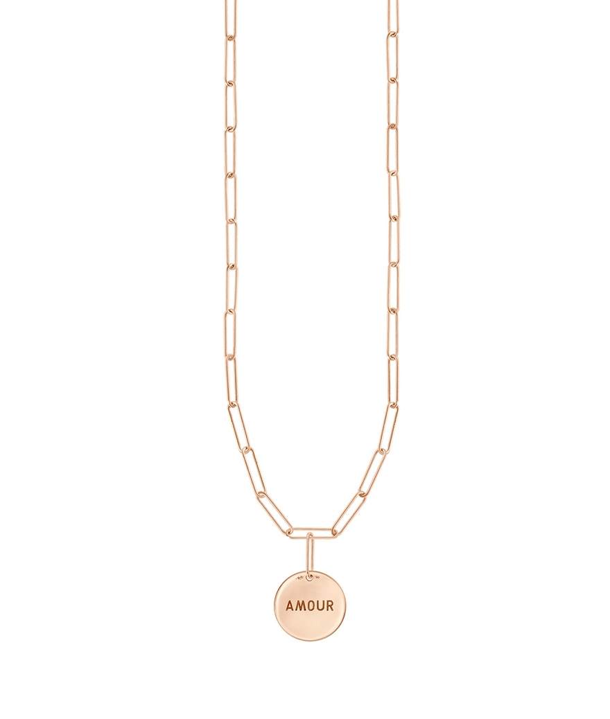 Collier Vanrycke Shaman amour or rose