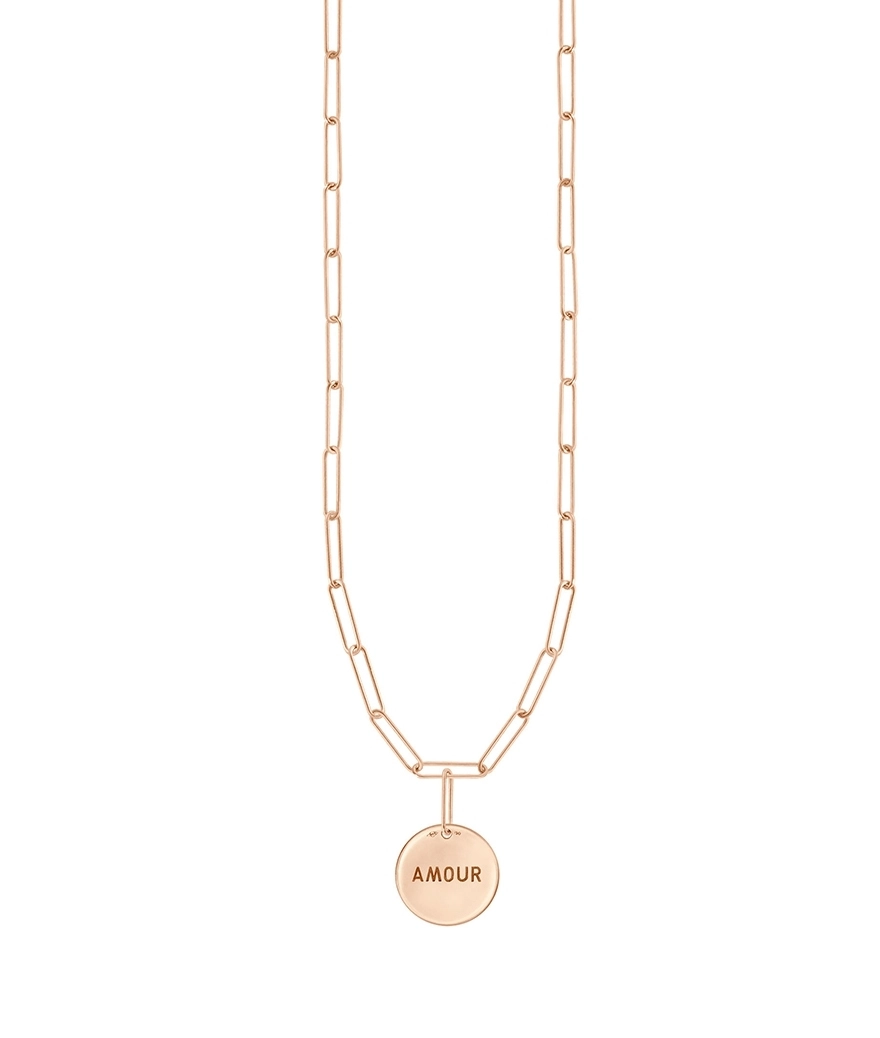 Collier Vanrycke Shaman amour or rose