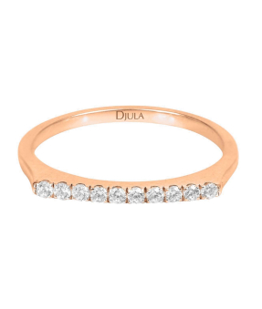 Bague Djula Mix & Match or rose diamants