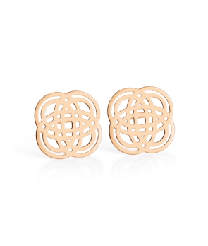 Boucles d'oreilles Ginette NY Purity or rose