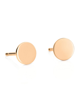 Boucles d'oreilles Ginette NY Mini Ever Disc or rose