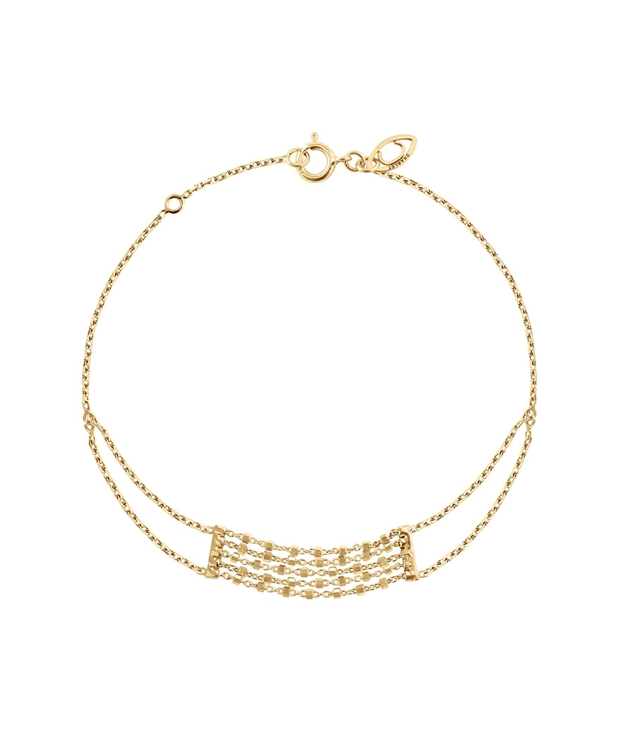 Bracelet Diamantée forçat limée