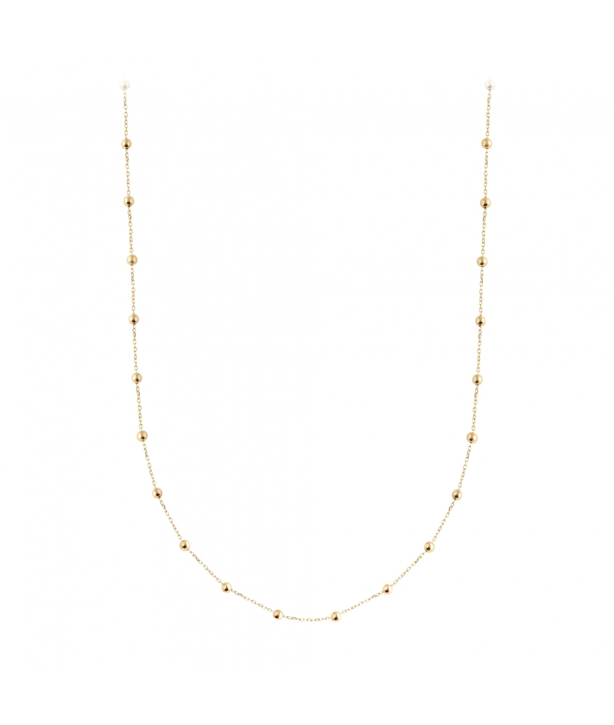 Collier Charlet Massilia or jaune 45 cm
