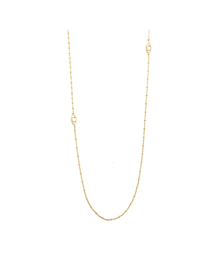 Collier Charlet Massilia Trilogie cravate or jaune