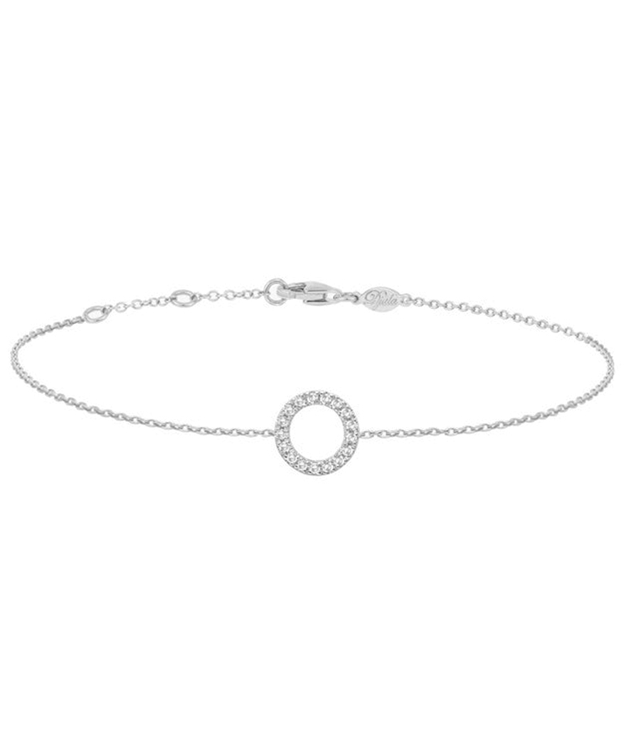 Bracelet Djula cercle or blanc diamants