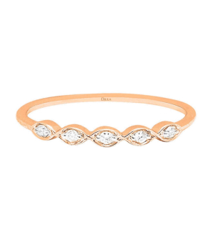 Bague Djula Union or rose 5 diamants