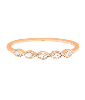 Bague Djula Union or rose 5 diamants