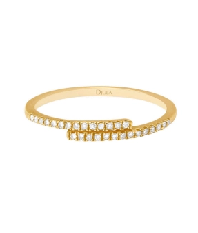 Bague Djula Toi et moi or jaune diamants