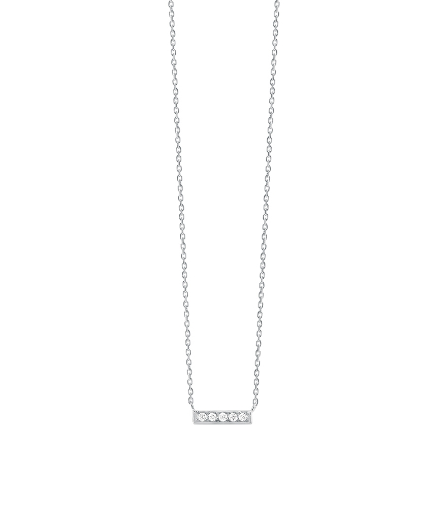 Collier Vanrycke Medellin or blanc diamants