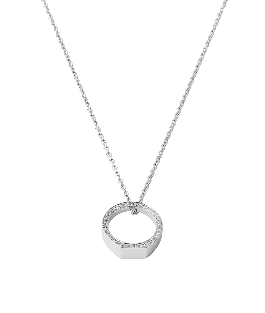 Collier Eakan Arman or blanc diamants