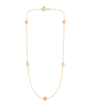 Collier Charlet Massilia or jaune aventurine rose enfant