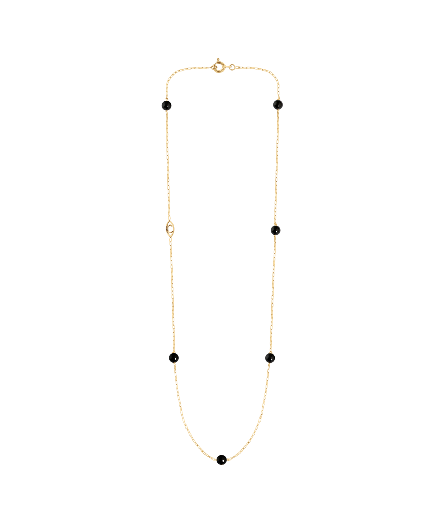 Collier Charlet Massilia or jaune onyx