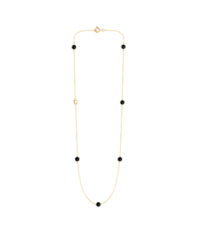 Collier Charlet Massilia or jaune onyx