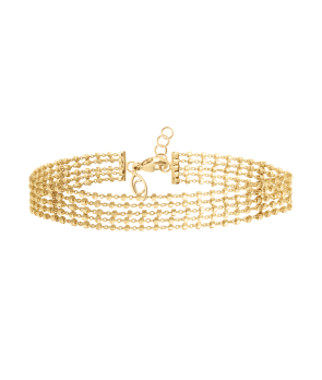 Bracelet Diamantée 5 chaînes