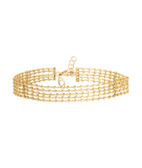 Bracelet Diamantée 5 chaînes