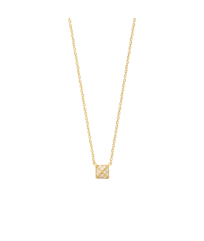 Collier Charlet Pyramide diamants forçat limée