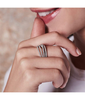 Bague style croisette online