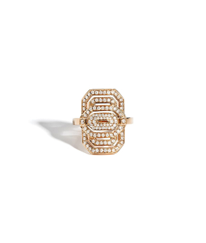 Bague Statement mini My Way or rose diamants