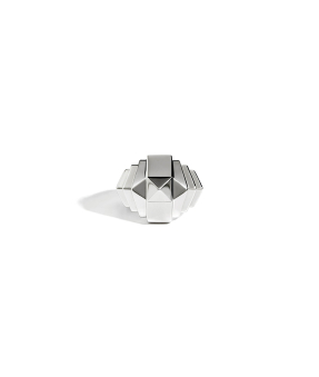 Bague Statement mini Rockaway pyramide argent