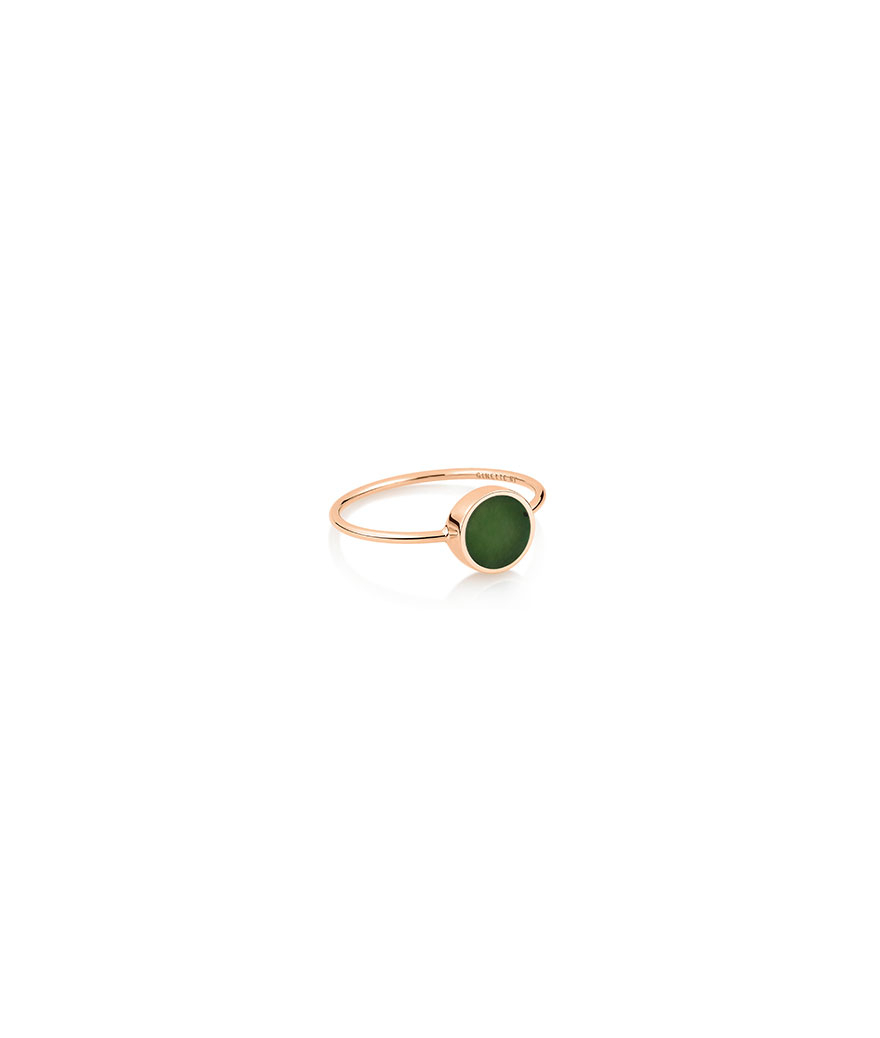 Bague Ginette NY Mini Ever or rose jade