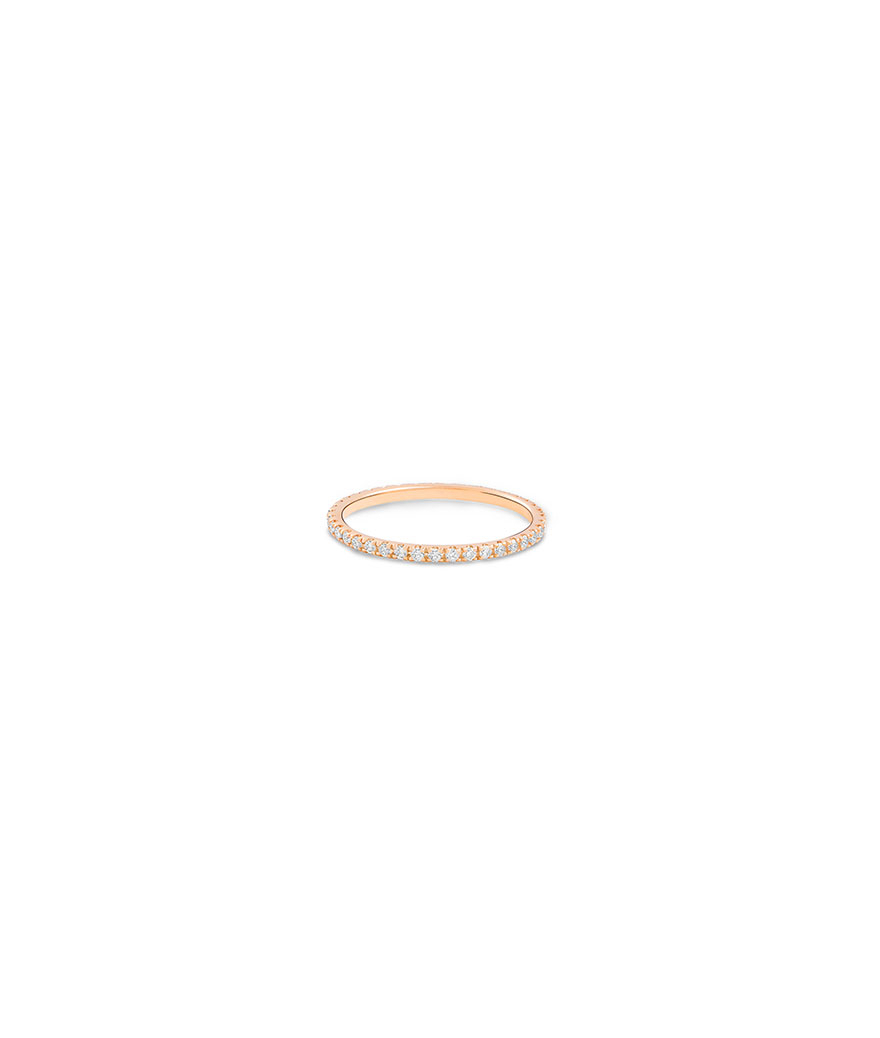 Alliance Ginette NY or rose Be Mine mini diamond band