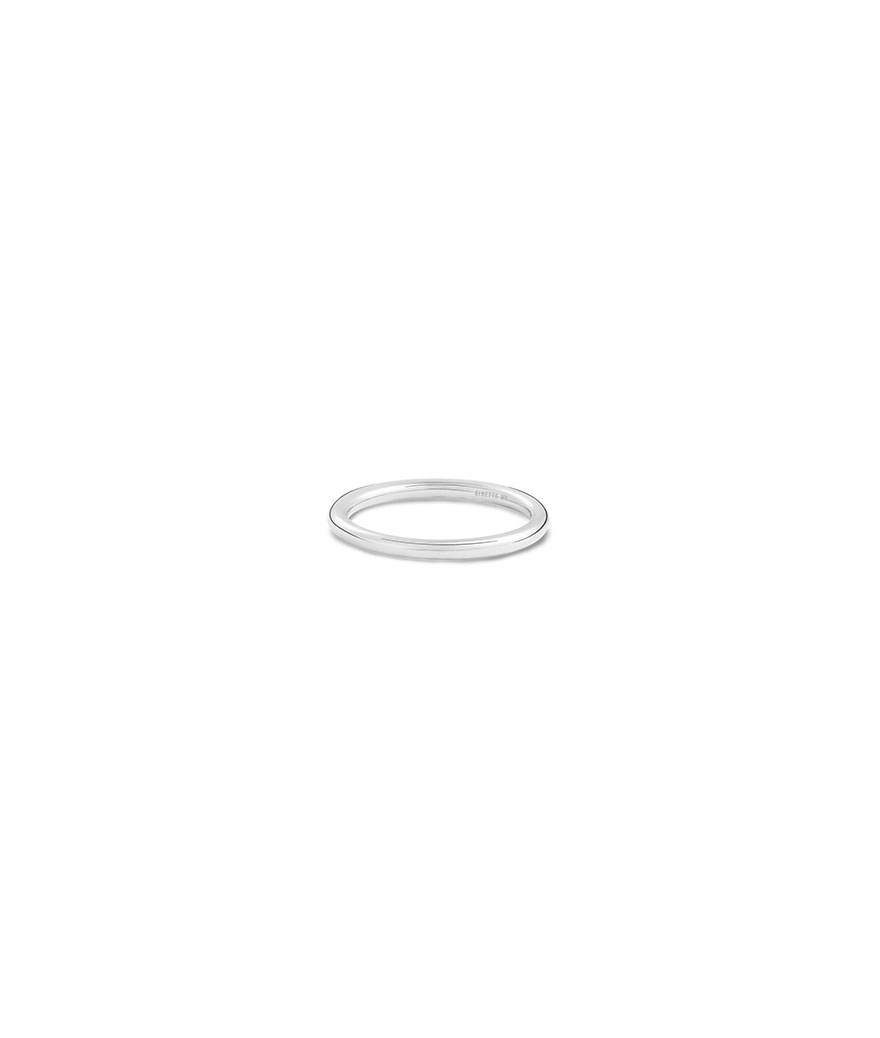 Alliance Ginette NY or blanc Be Mine mini domed band